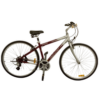 Thumbnail for 1803 - 44cm Silver,
Red, Flat Bar Commuter, Bike