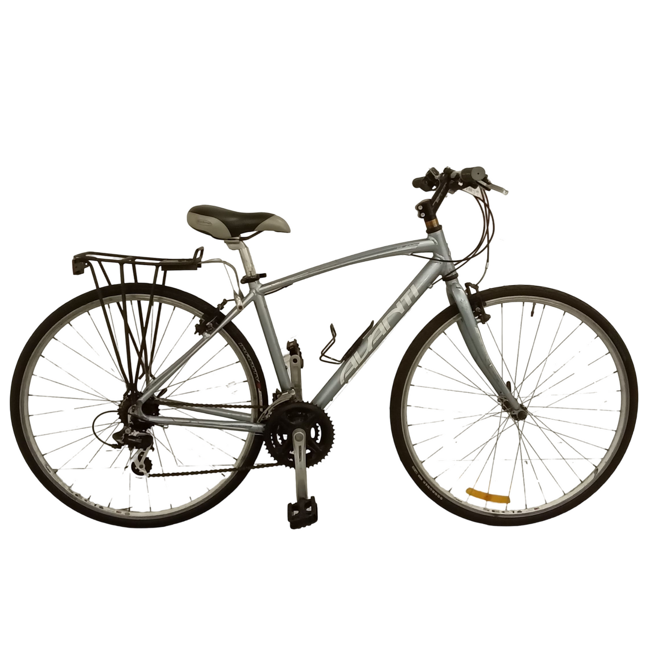 1800 -  Silver, Flat Bar Commuter, Bike