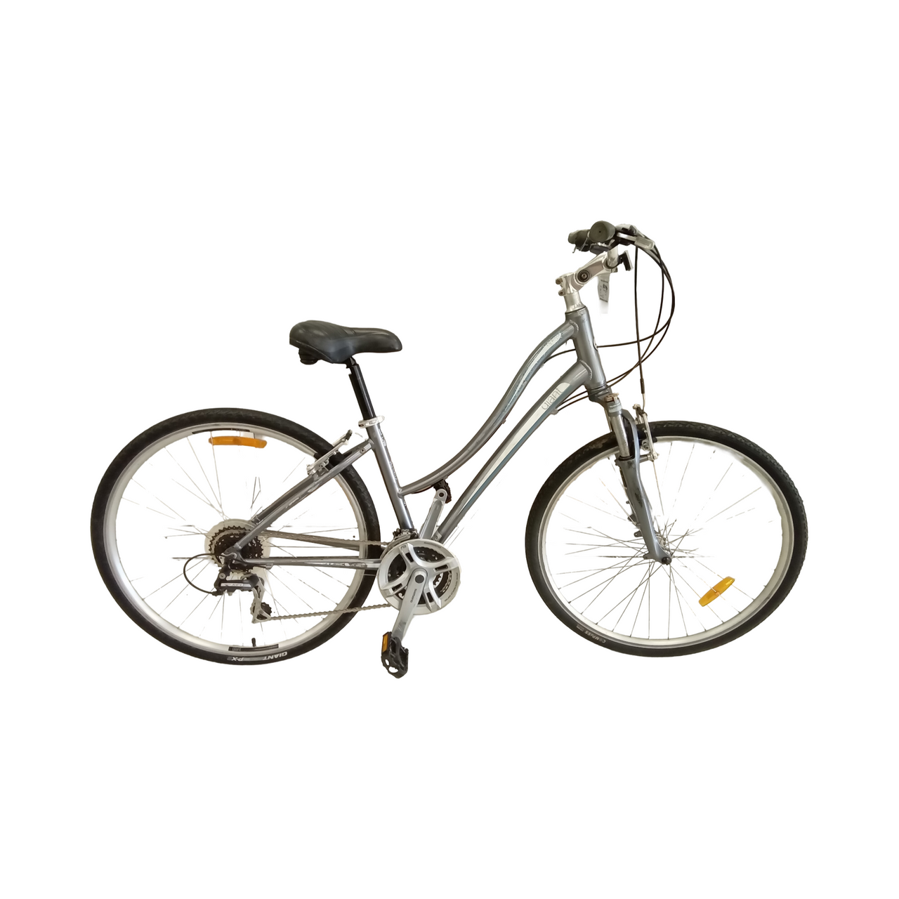 1824 - 700c Silver, Hybrid Commuter, Bike