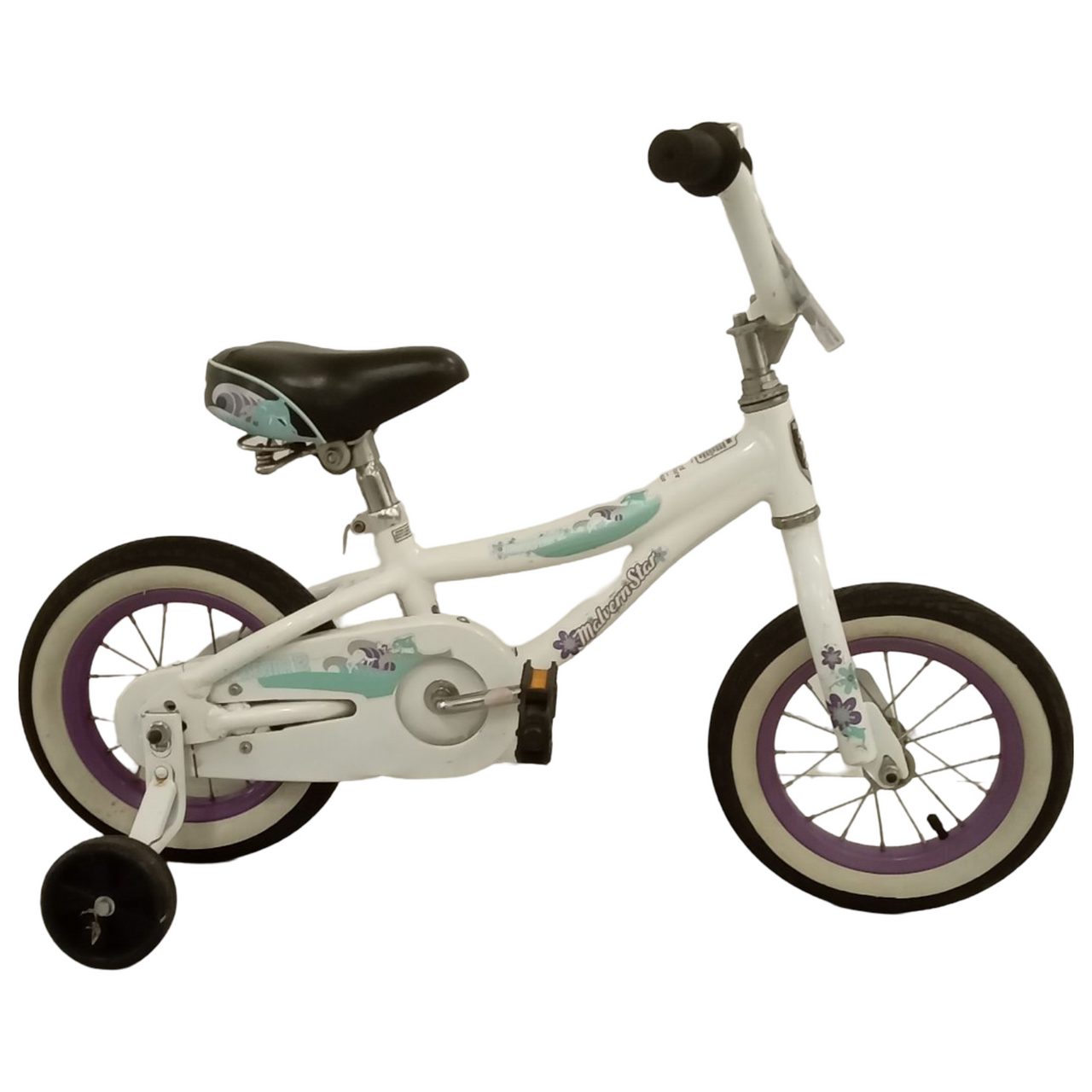 2327 - 12" White, Kids, Bike