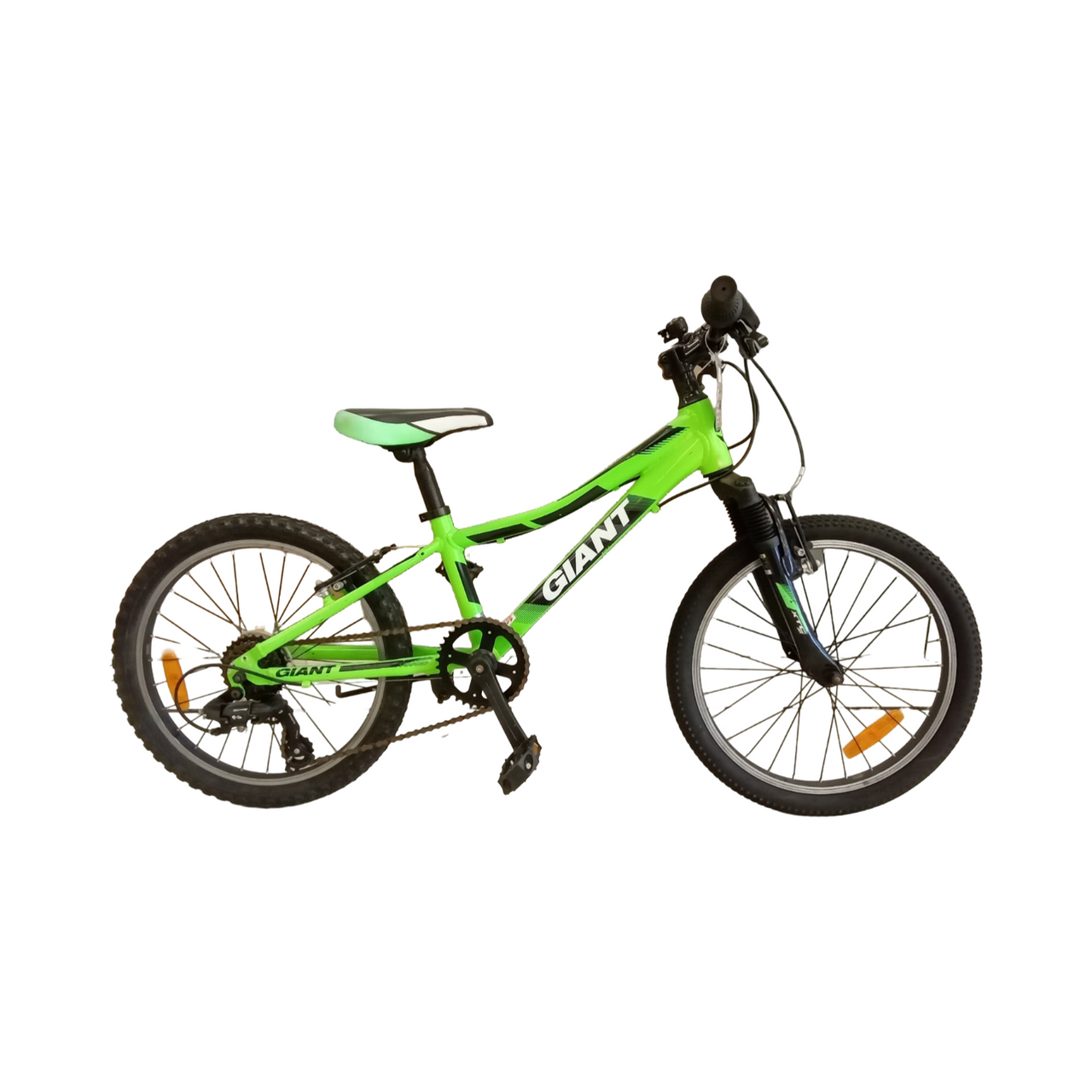 2455 - 20" - Kids, Black, Green Bike