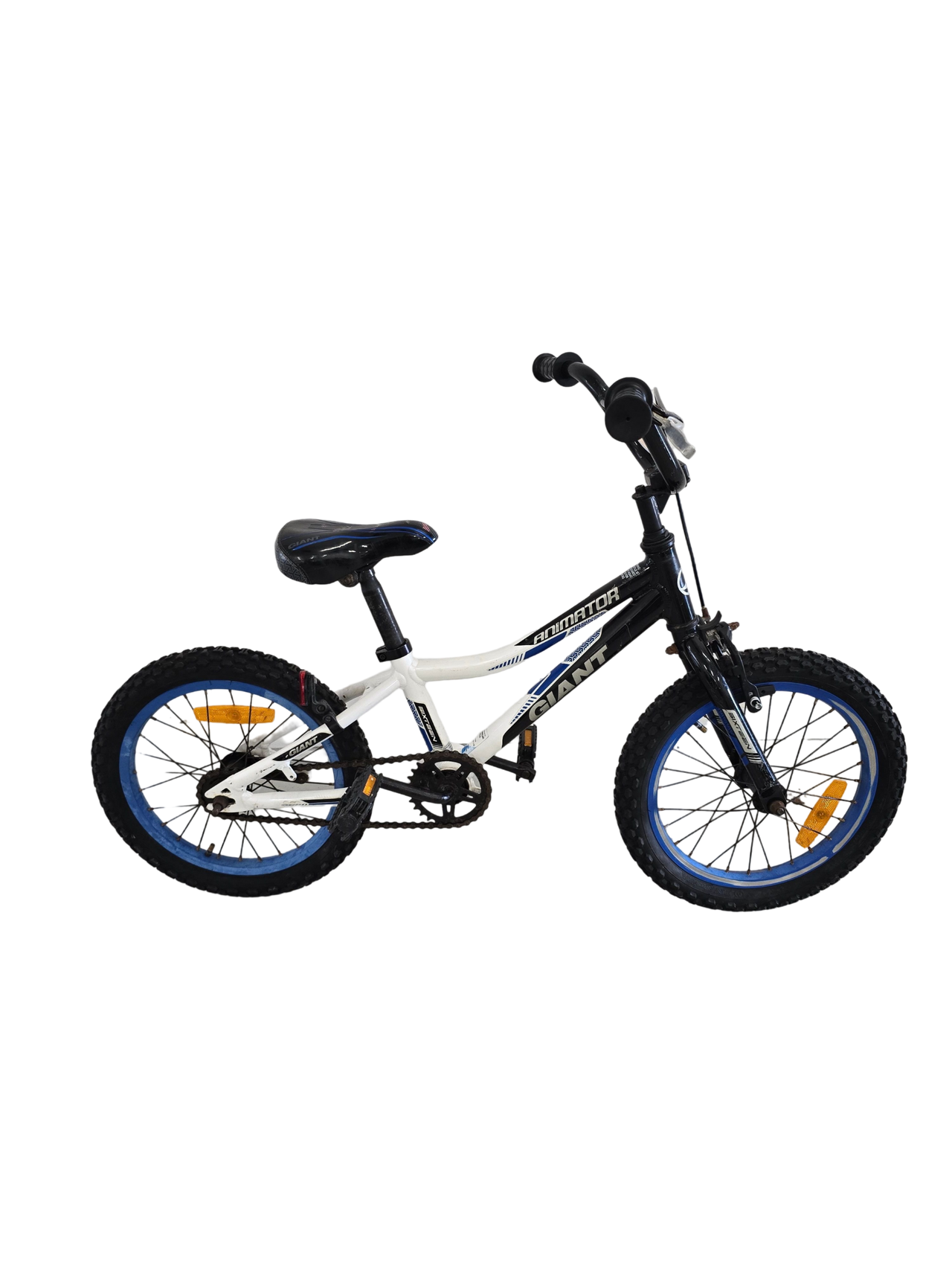 giant animator Bike - 16"  - Kids, Colour: Black, Bue, White