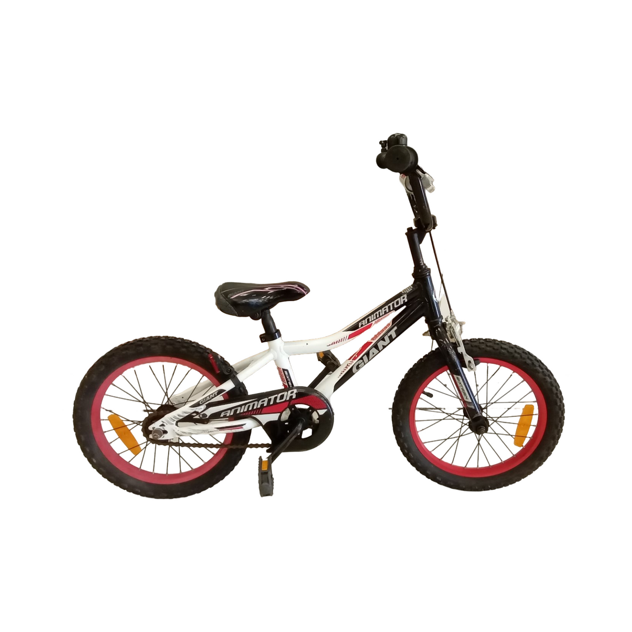 giant animator Bike - 16"  - Kids, Colour: Black, White, Red