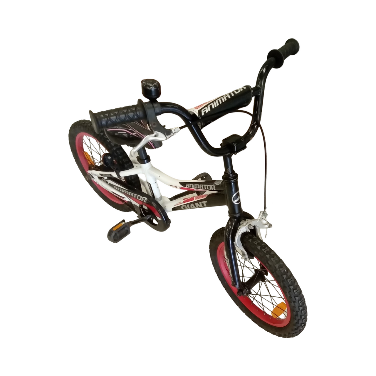 giant animator Bike - 16"  - Kids, Colour: Black, White, Red