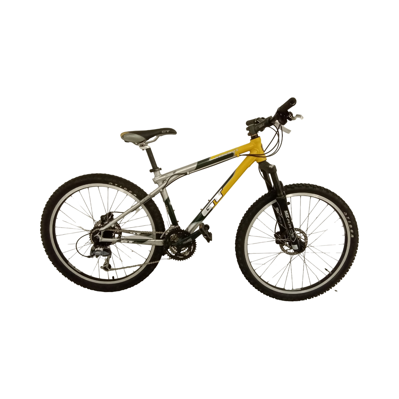 GT Avalanche 5.0 Bike -  42cm - Mountain Bike, Colour: Black, Yellow, Silver