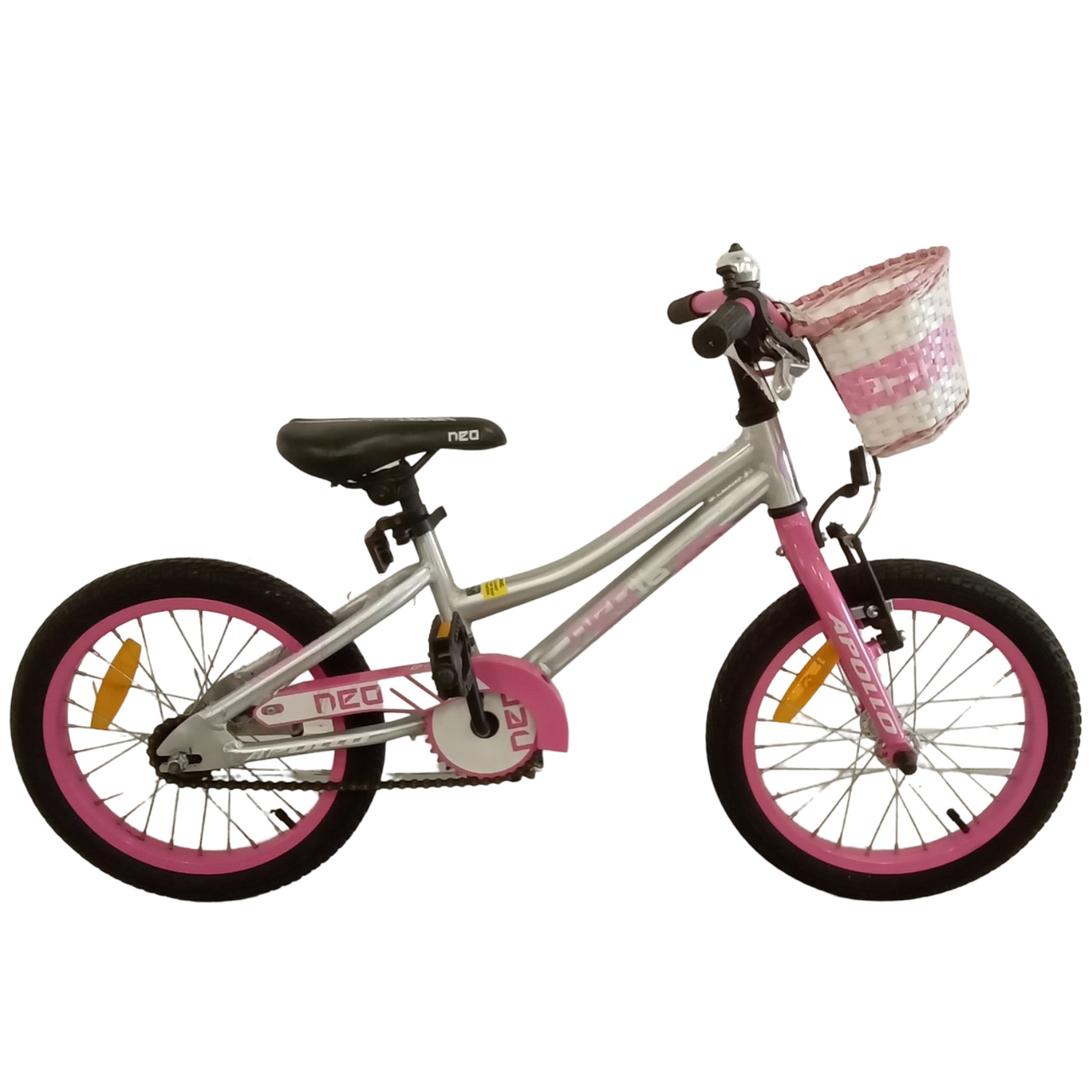Apollo Neo 16 Bike - 16"  - Kids, Colour: Pink, Silver