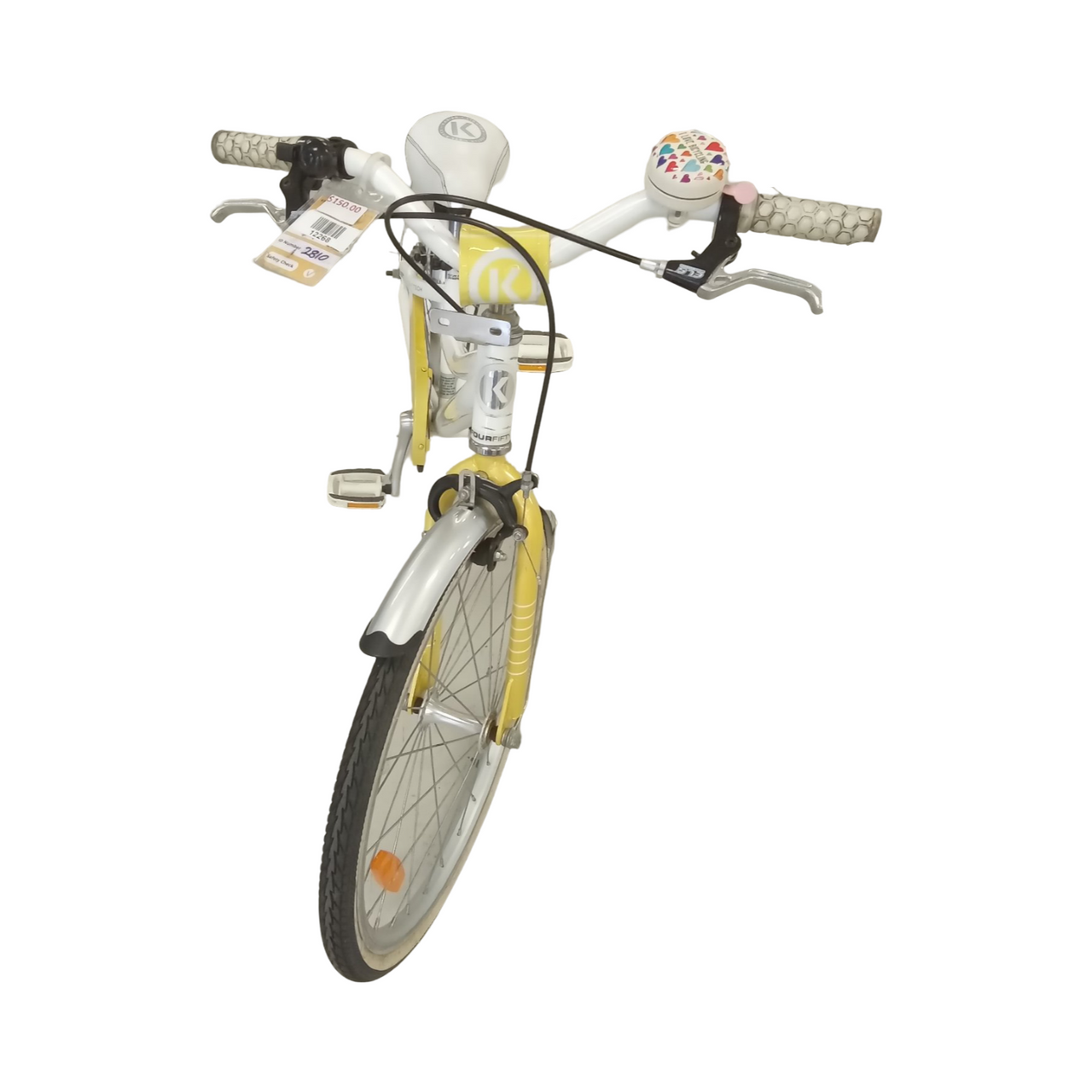 Byk E450 Bike - 20"  - Kids, Colour: White, Yellow