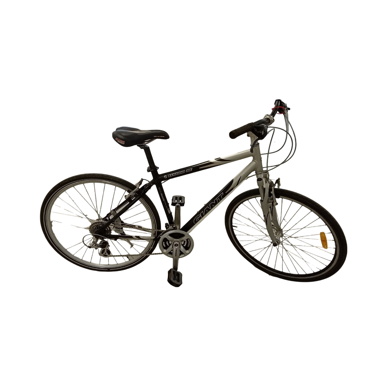 Giant Elwood Bike -  48cm - Hybrid Commuter, Colour: Black, Silver